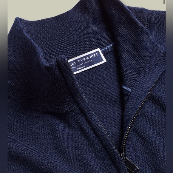 LOT OF 2! Charles Tyrwhitt Wool Vests- Gray&Navy, sz XXL - Picture 6 of 15